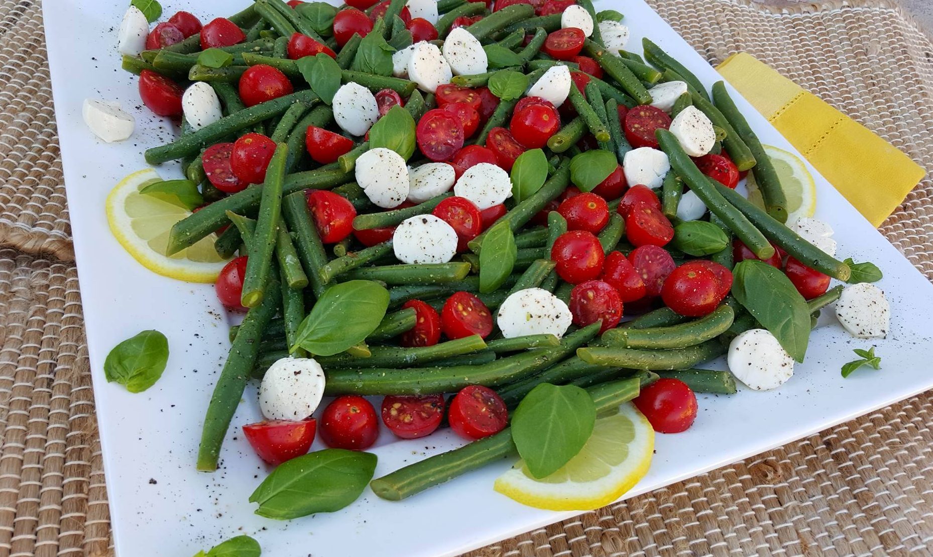 Summertime Caprese Green Bean Salad Clean Food Crush