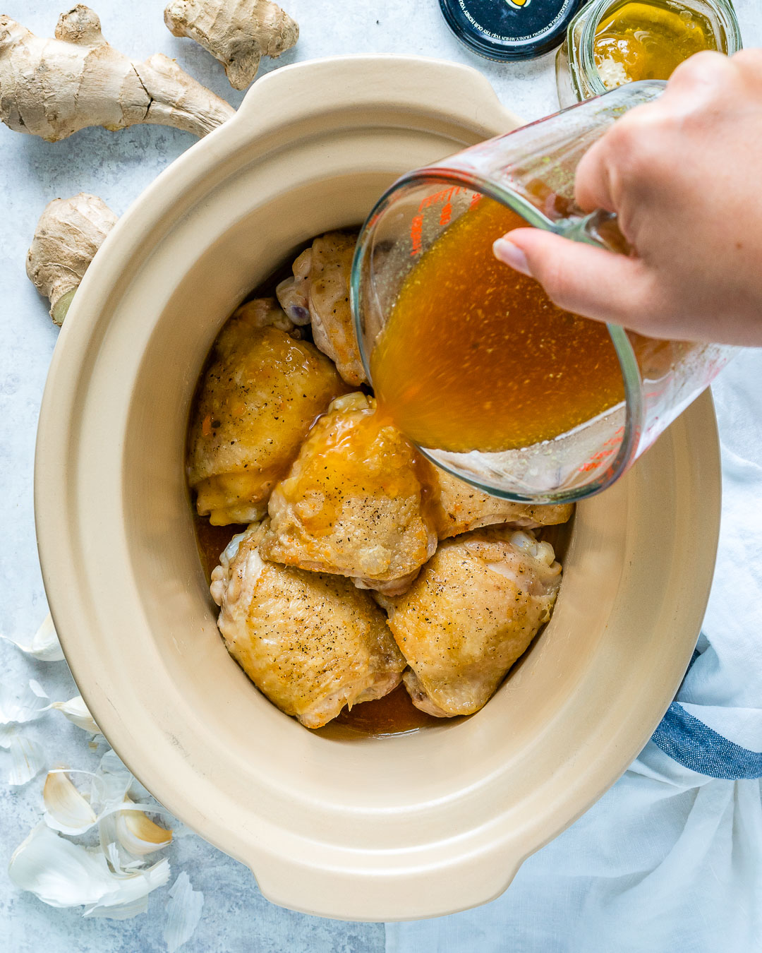 Easy Slow Cooker Honey Garlic Chicken For Clean Eating Success Clean