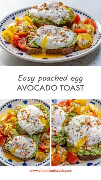 Easy Poached Egg Avocado Toast For Clean Eating Mornings Clean Food