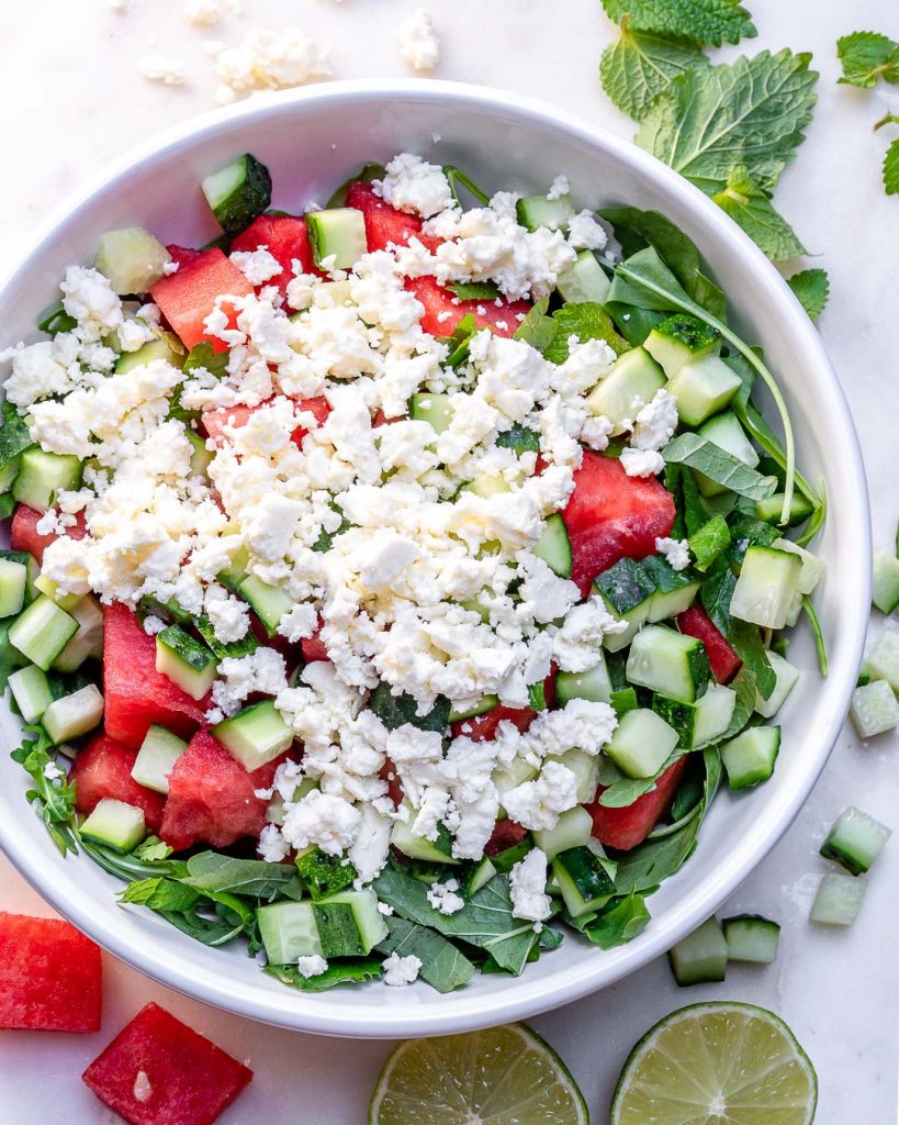 Eat Clean And Hydrate With This Watermelon Feta Salad Clean Food Crush