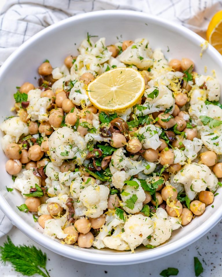 Cauliflower Chickpeas Salad For Crunchy Delicious Clean Eats