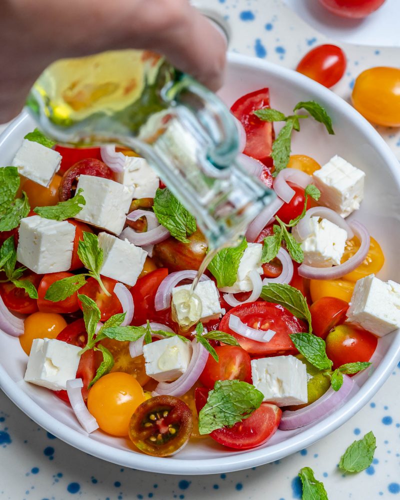 Fresh Garden Cherry Tomato Feta Salad Clean Food Crush