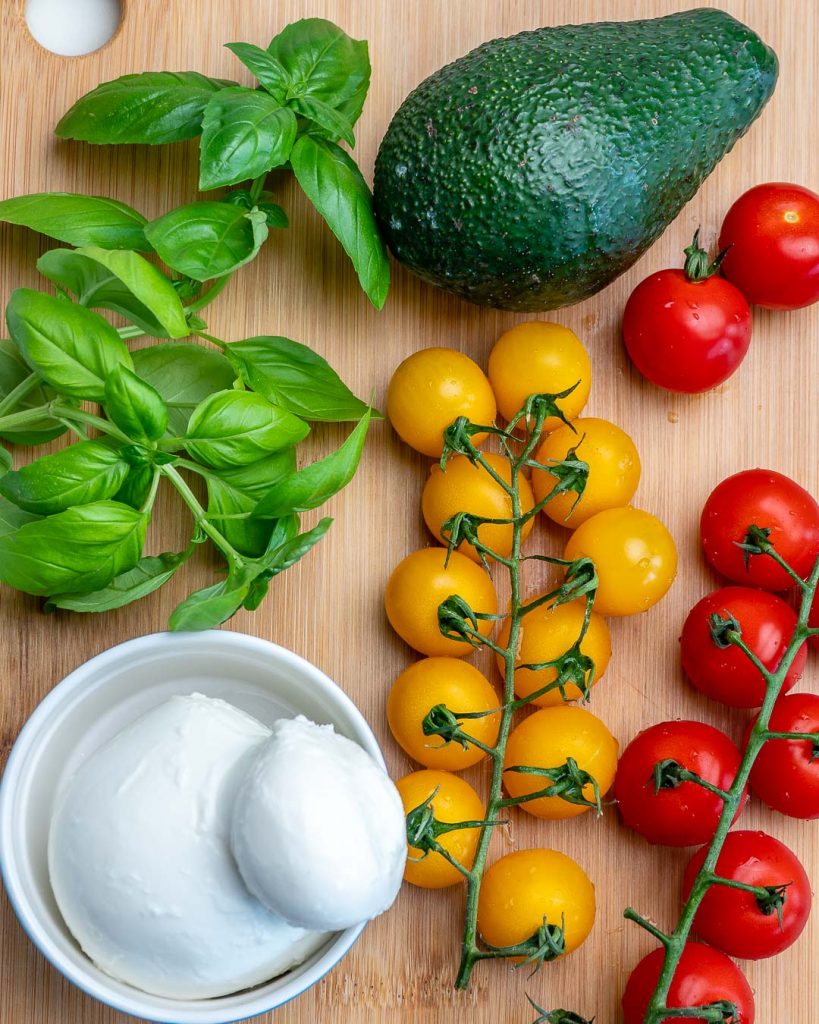 Avocado Caprese Salad Clean Food Crush