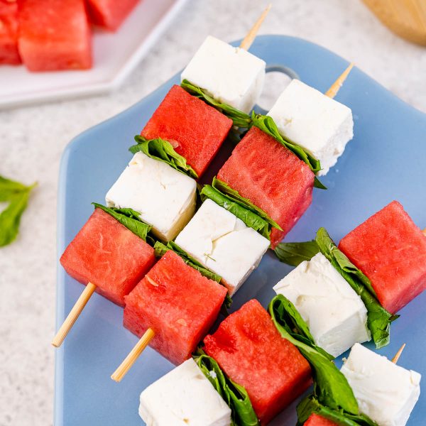 Watermelon Feta Mint Skewers Clean Food Crush