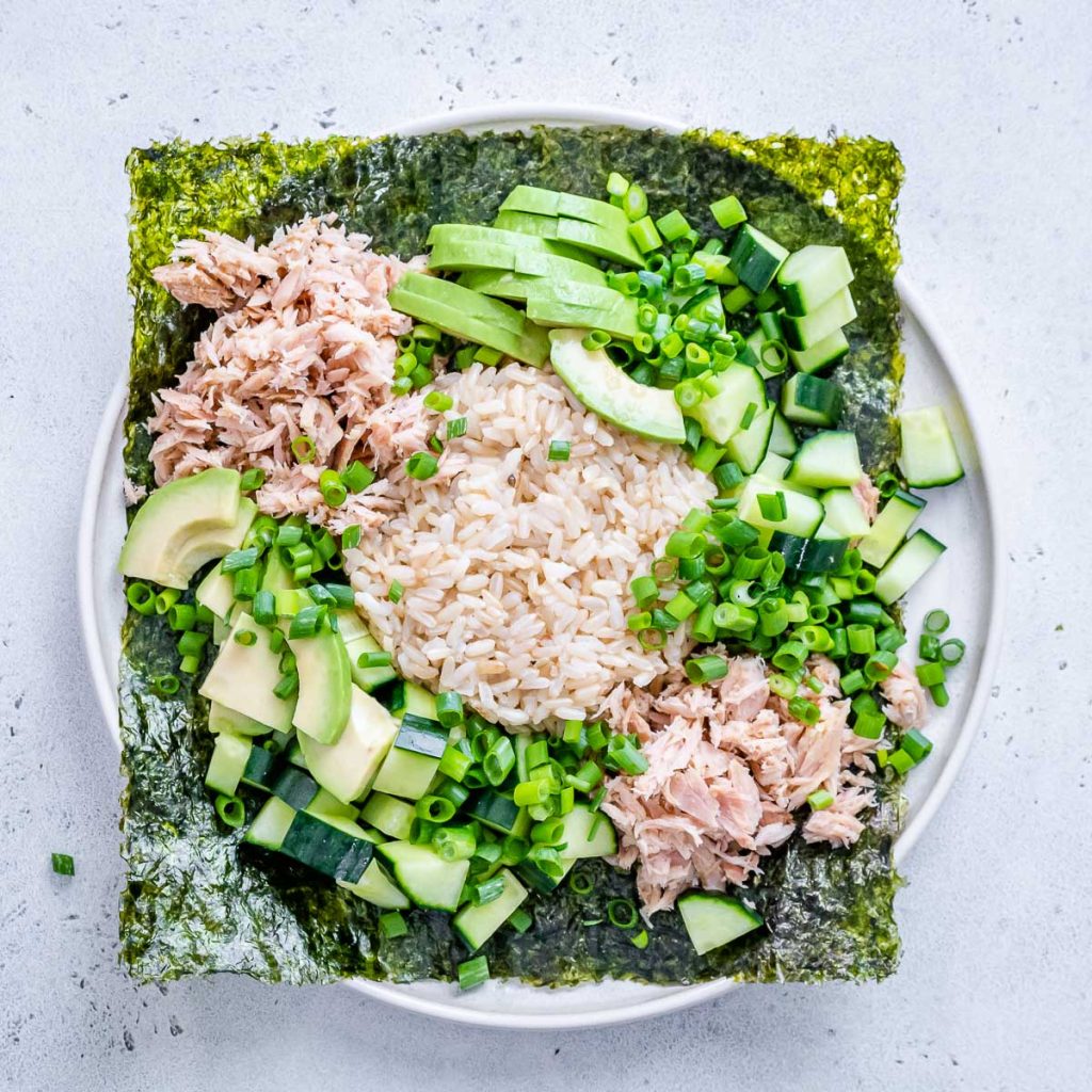 Video Minute Deconstructed Faux Sushi Bowls Clean Food Crush