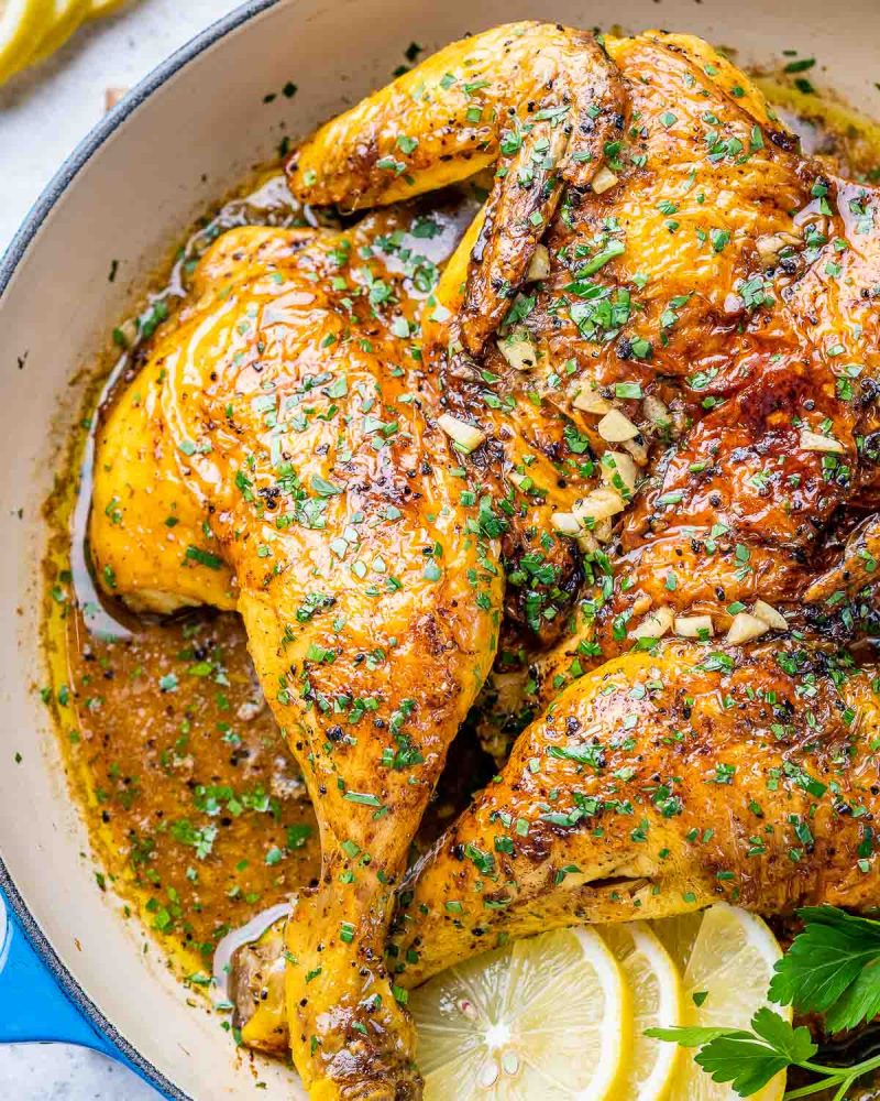 Lemon Pepper Garlic Whole Chicken Clean Food Crush