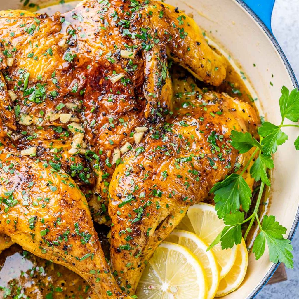 Lemon Pepper Garlic Whole Chicken Clean Food Crush