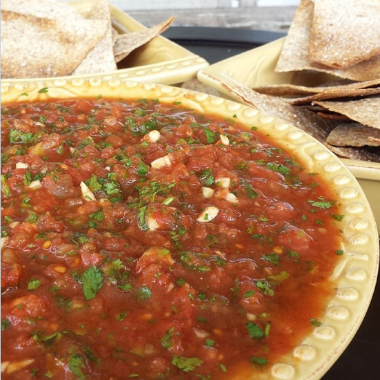 Homemade Salsa and Baked Tortilla Chips