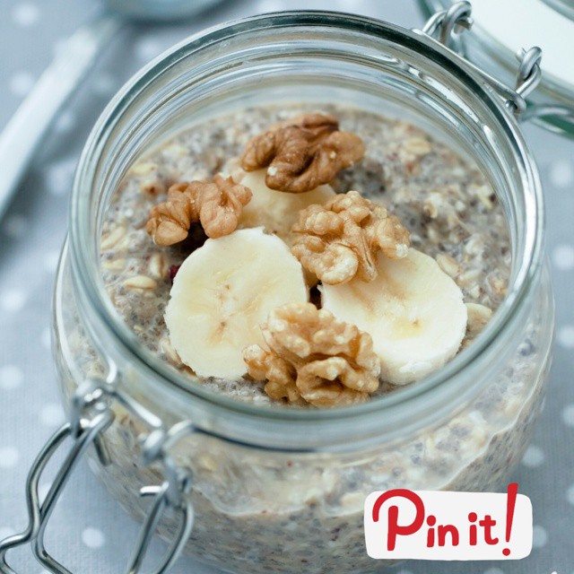 Banana Nut Bread Overnight Oats