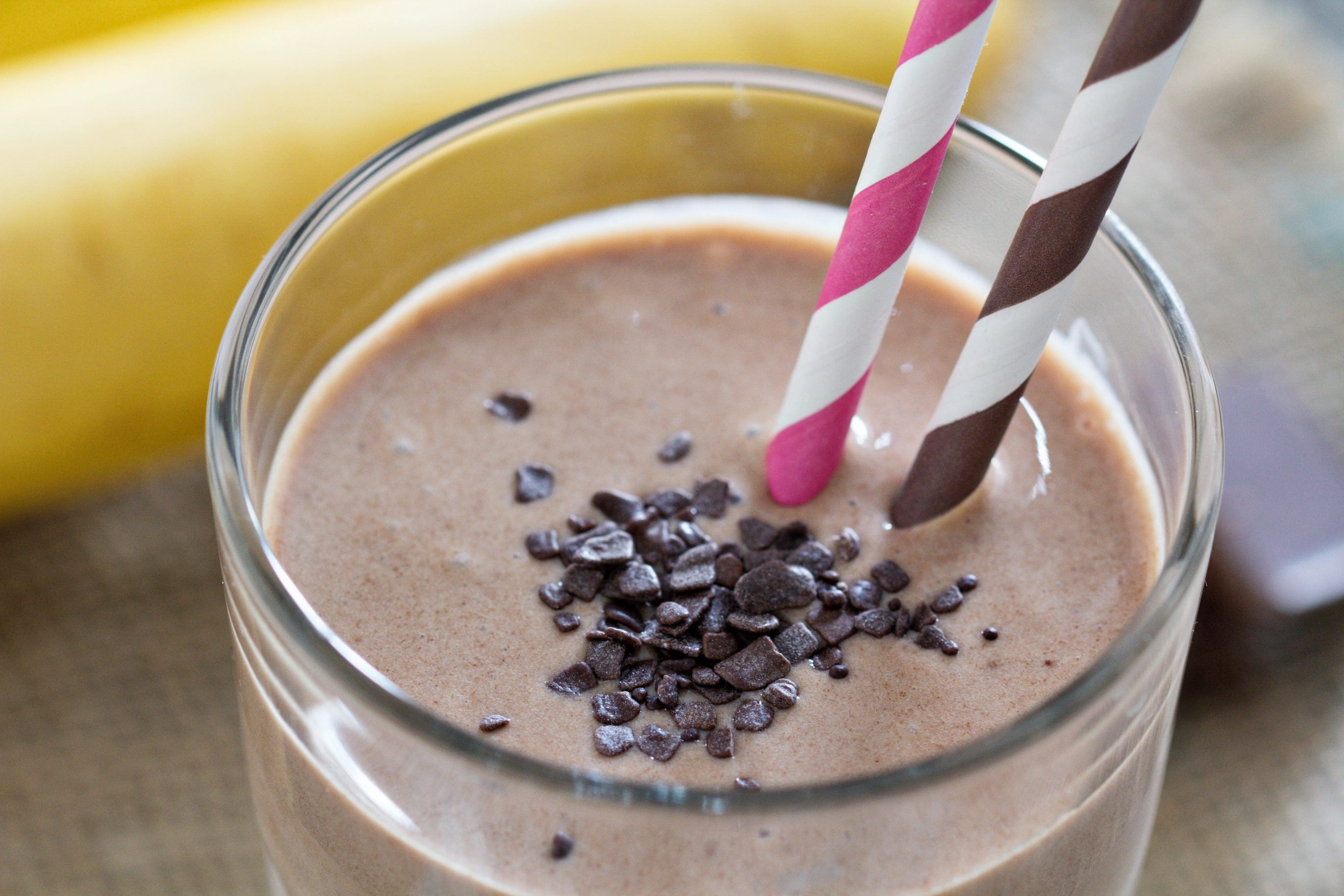 Chocolate Peanut Butter Protein Drink - Cooking Classy
