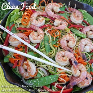 Asian Zucchini Noodle Stir-Fry https://cleanfoodcrush.com/asian-zucchini-noodle-stir-fry-garden-zucchini
