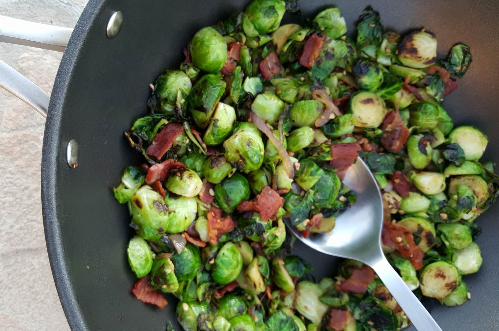 Brussel Sprouts with Bacon, & Garlic Clean Food Crush