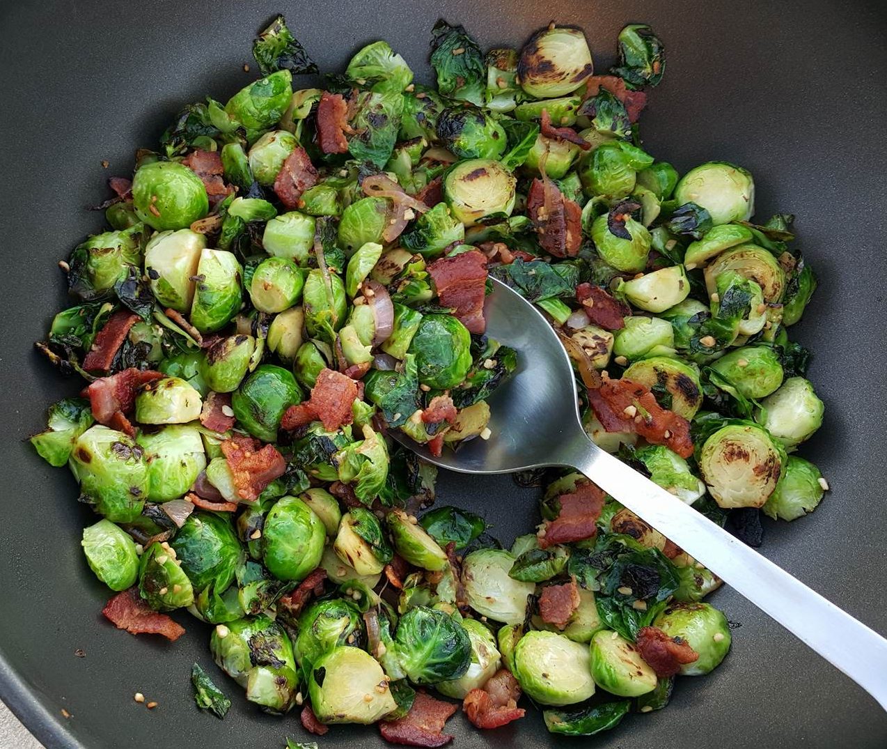 Brussel Sprouts with Bacon, & Garlic Clean Food Crush