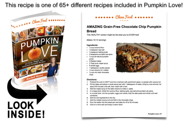 AMAZING Grain-Free Chocolate Chip Pumpkin Bread | Clean Food Crush