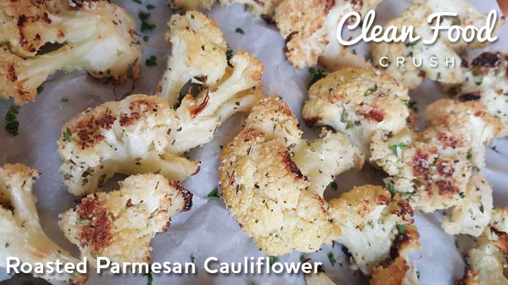 Roasted Parmesan Cauliflower https://cleanfoodcrush.com/roasted-parmesan-cauliflower