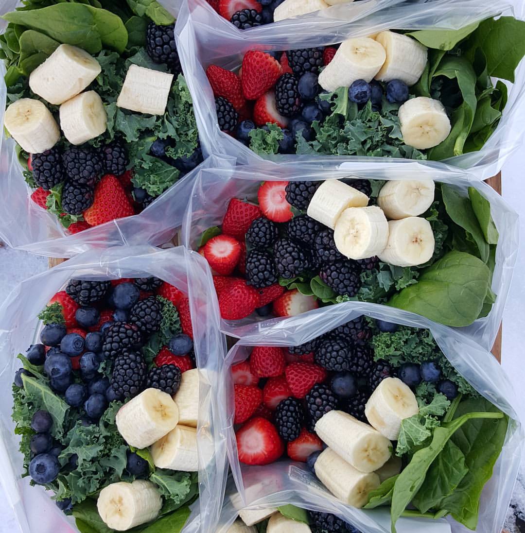 1 Week of Green Smoothie Prep Packs | Clean Food Crush