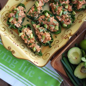 Buffalo-Lime Chicken Stuffed Anaheim Peppers Recipe Clean Eating