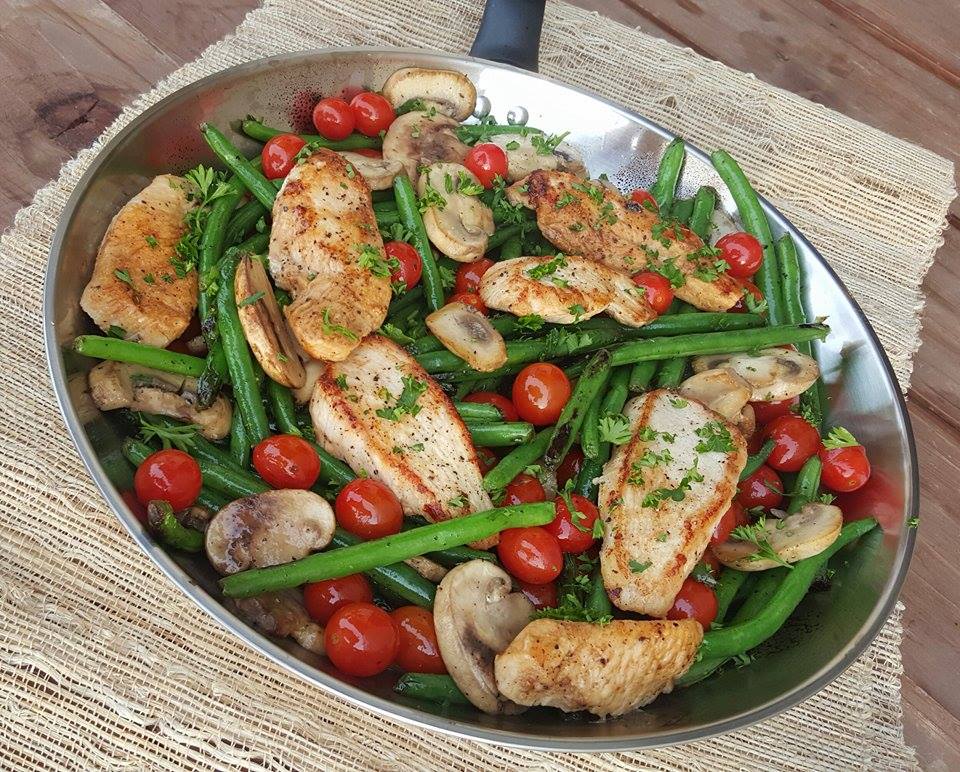 Balsamic Chicken Tenders w/ Veggies | Clean Food Crush