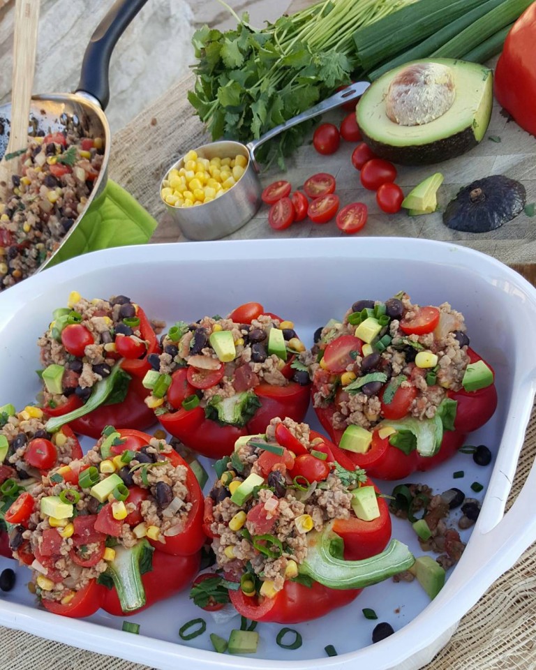 Taco Stuffed Bell Peppers Clean Food Crush