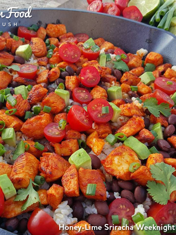 Honey-Lime Sriracha Weeknight Skillet https://cleanfoodcrush.com/honey-lime-sriracha-skillet
