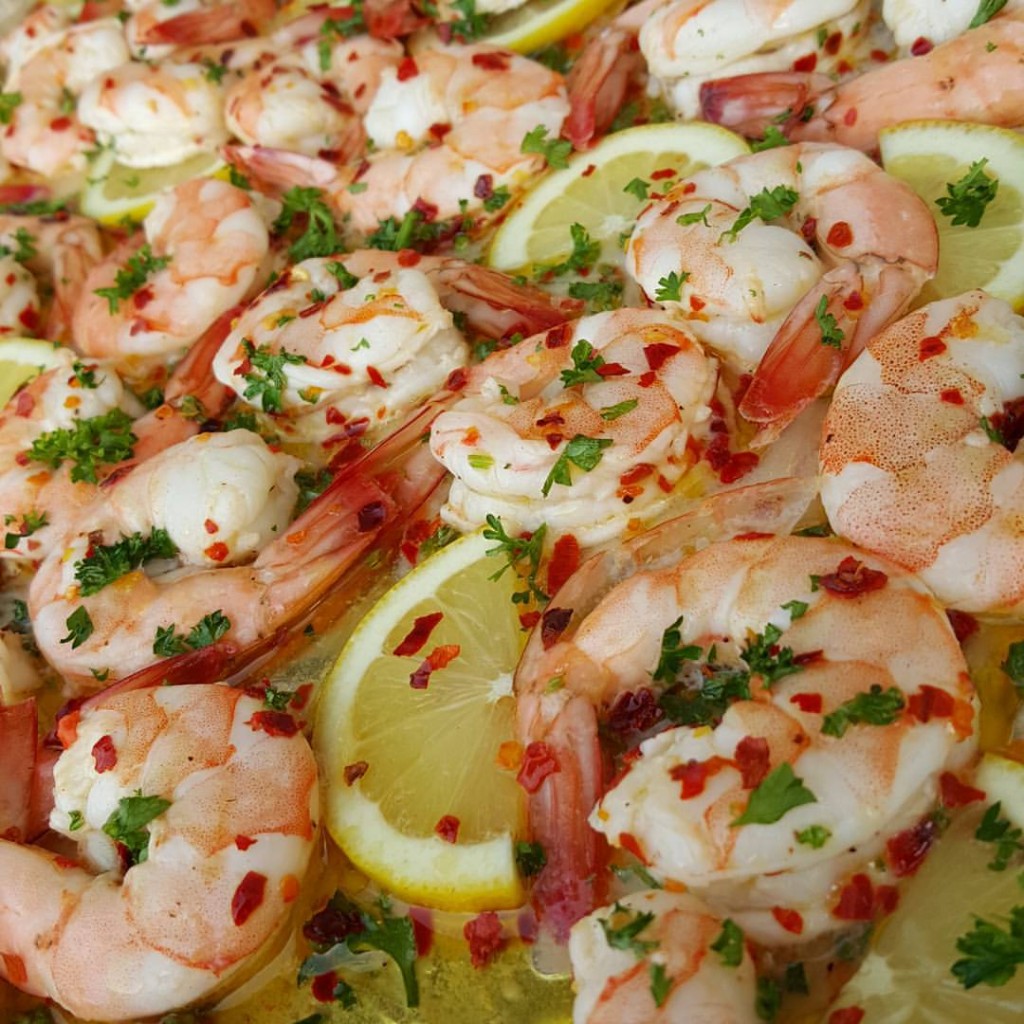 Baked Lemon Parsley Shrimp