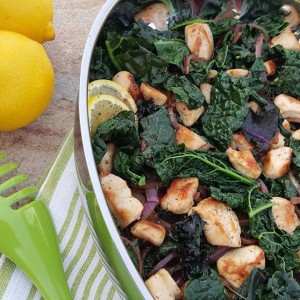 Lemon Pepper Chicken & Kale Stir Fry https://cleanfoodcrush.com/lemon-pepper-chicken-kale-stir-fry