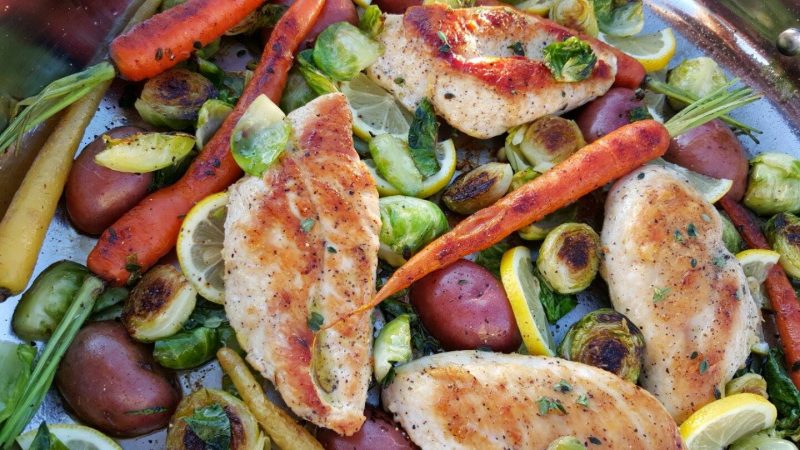 Skillet Chicken & Early Spring Veggies | Clean Food Crush