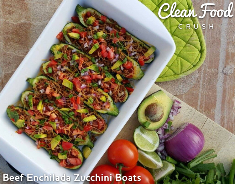 Beef Enchilada Zucchini Boats