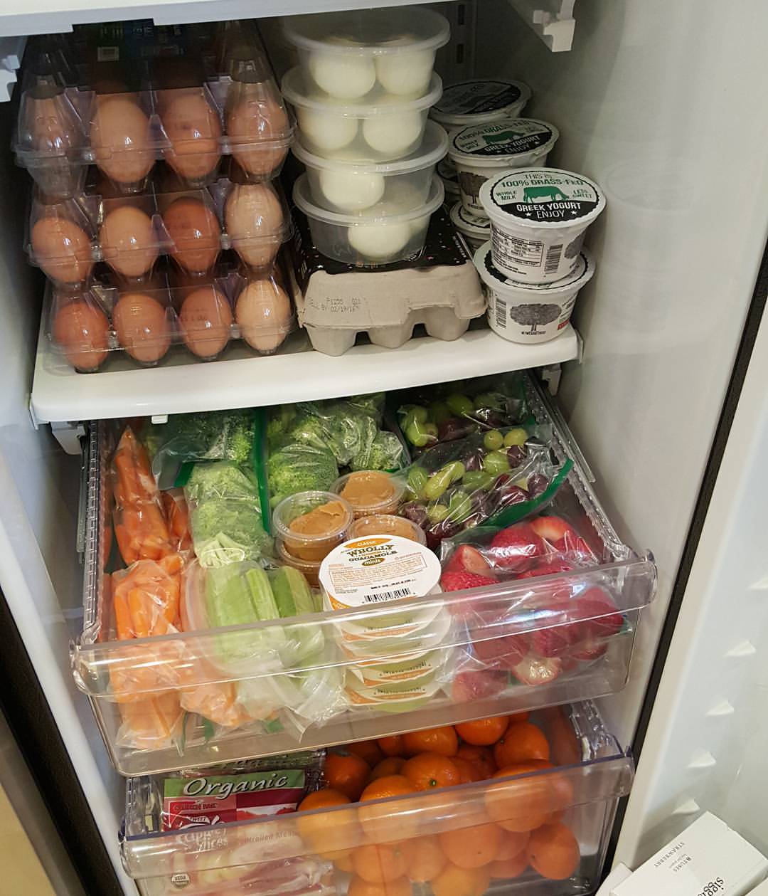 Refrigerator Snack Drawer Prep