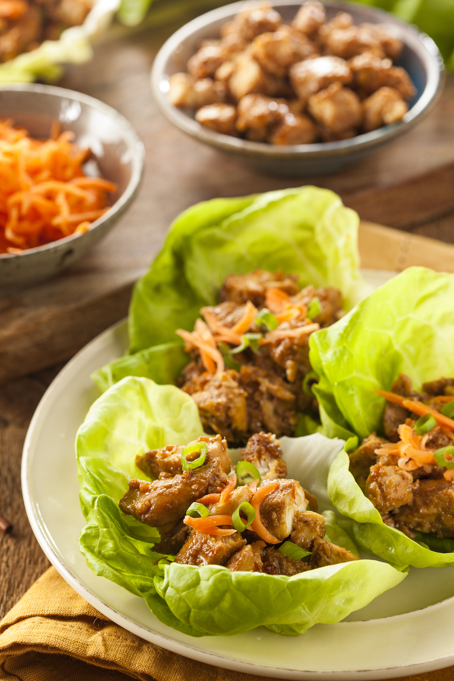 Honey Sesame Chicken Lettuce Wraps Clean Food Crush 8510