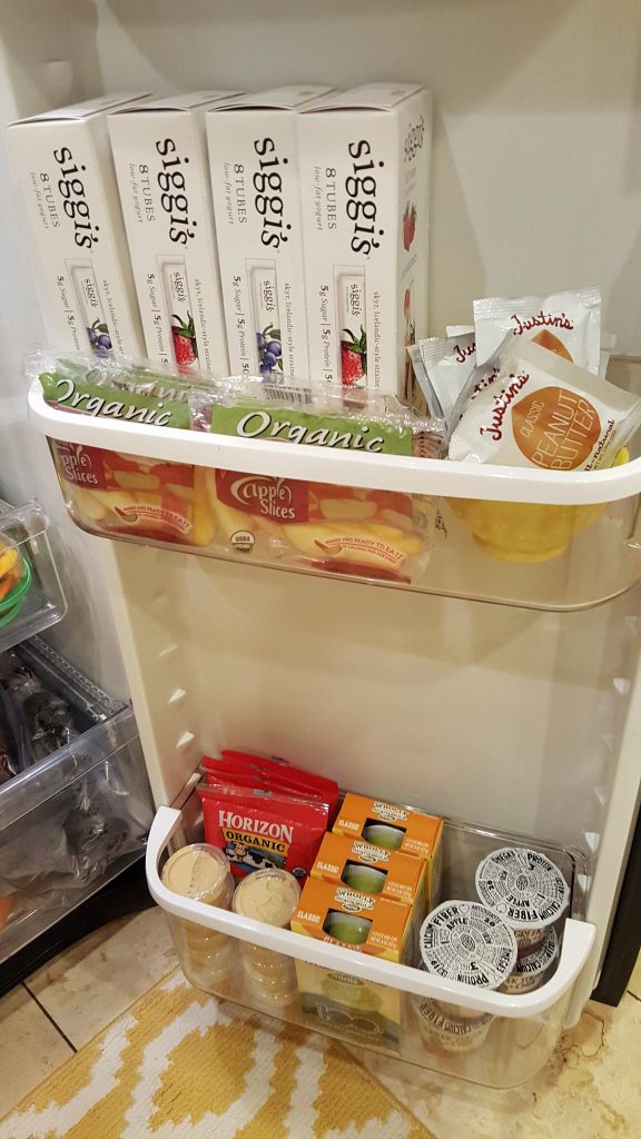 Kids Snack Fridge Door https://cleanfoodcrush.com/kids-snack-prep/