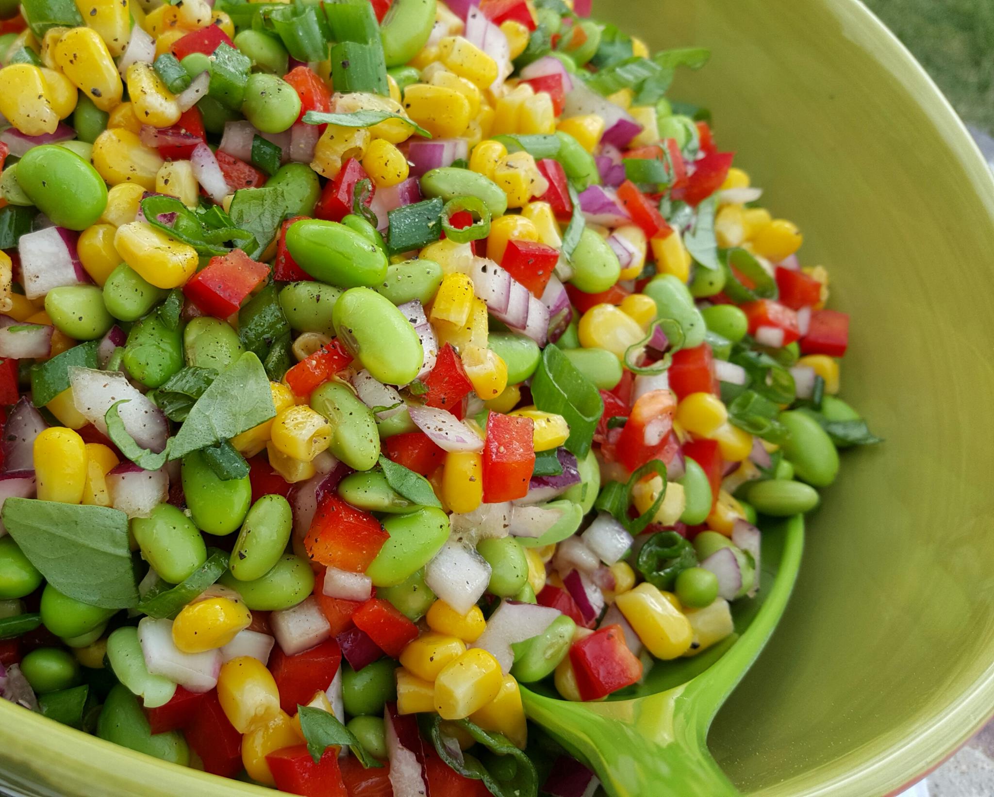 Edamame Summer BBQ Salad | Clean Food Crush