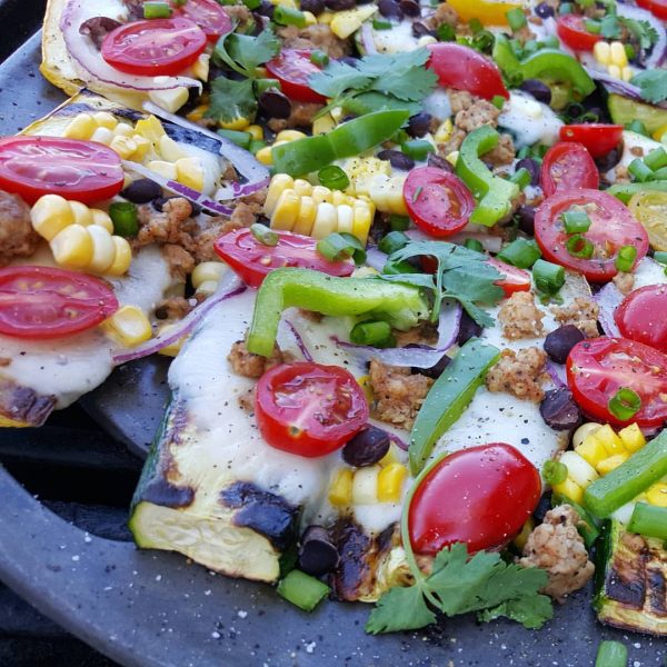 Grilled Zucchini Mexican Pizzas | Clean Food Crush