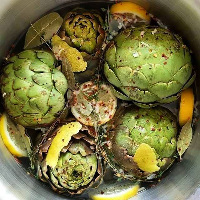 Steamed Fresh Artichokes