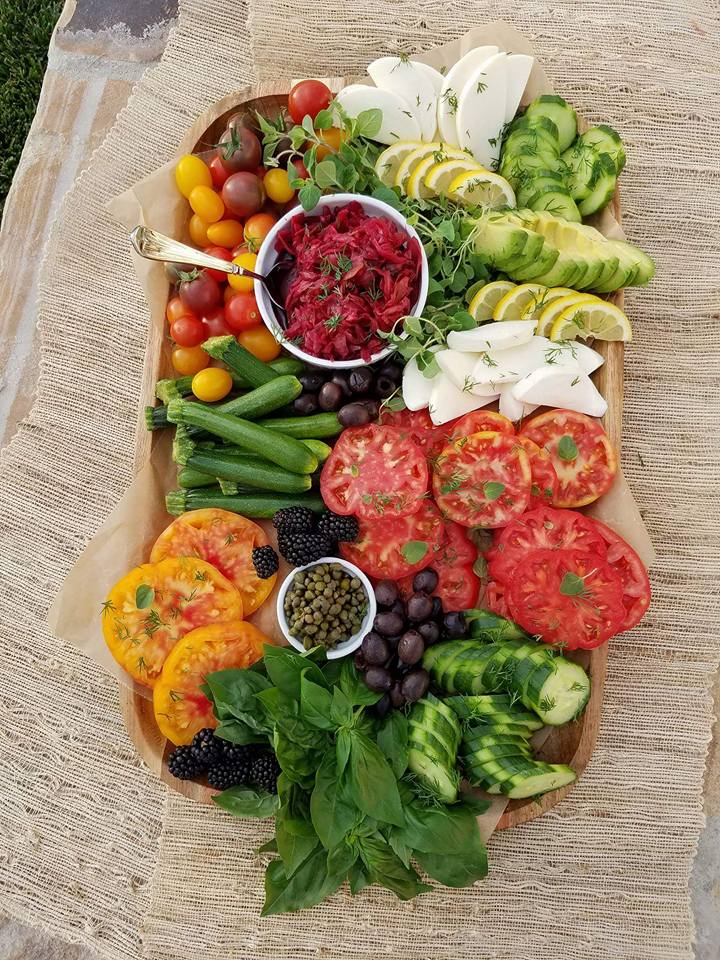 Summer Vegetable Platter https://cleanfoodcrush.com/summer-veggie-plate