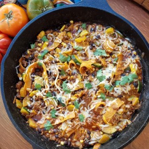 Chopped Enchilada Skillet https://cleanfoodcrush.com/chopped-enchilada-skillet/
