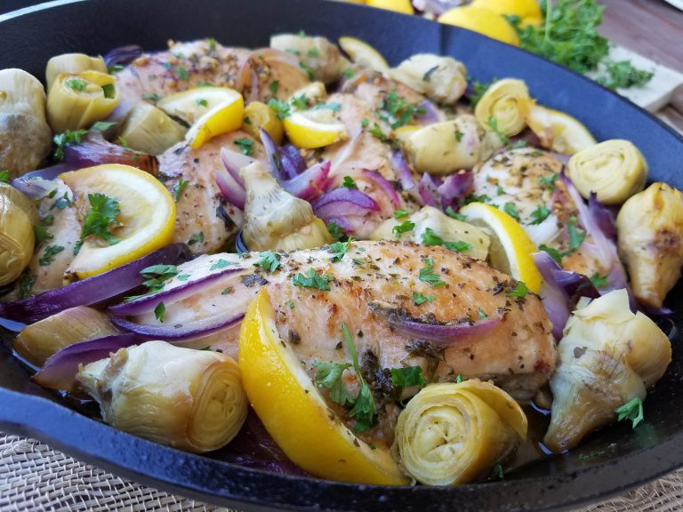 1 Pan Lemon Artichoke Chicken Video Clean Food Crush 2982