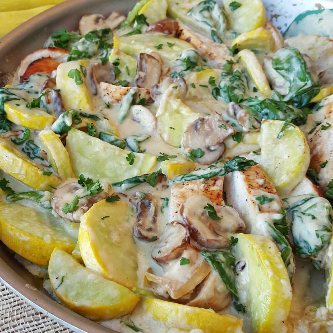 Creamy Chicken And Summer Squash Clean Food Crush   Creamy Chicken And Summer Squash Recipe 