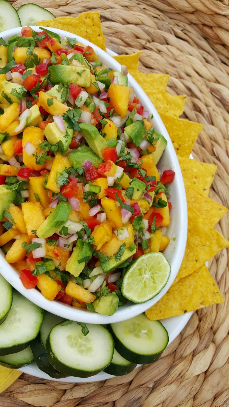 Peach Avocado Salsa | Clean Food Crush