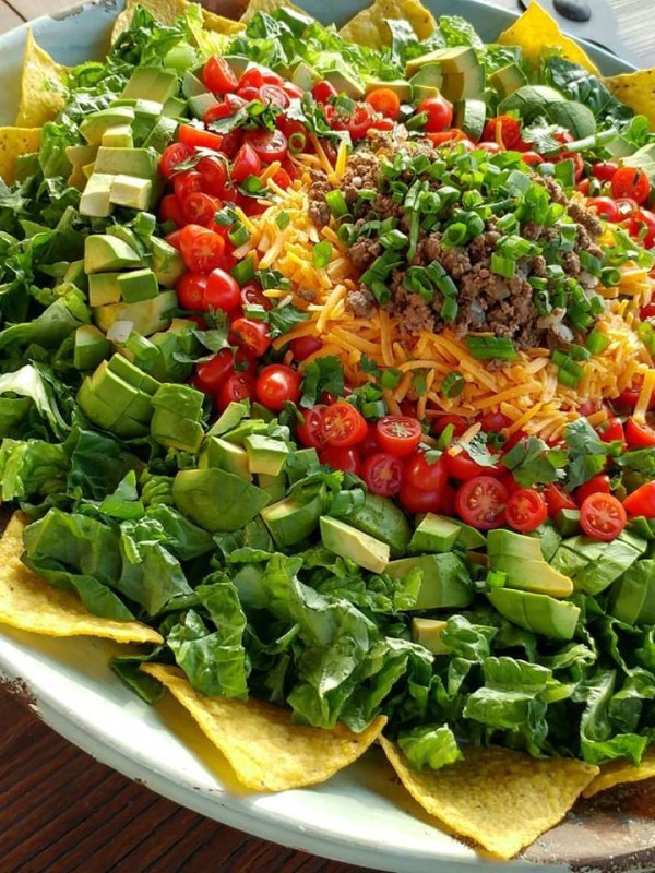 Taco Salad https://cleanfoodcrush.com/taco-salad-for-a-crowd
