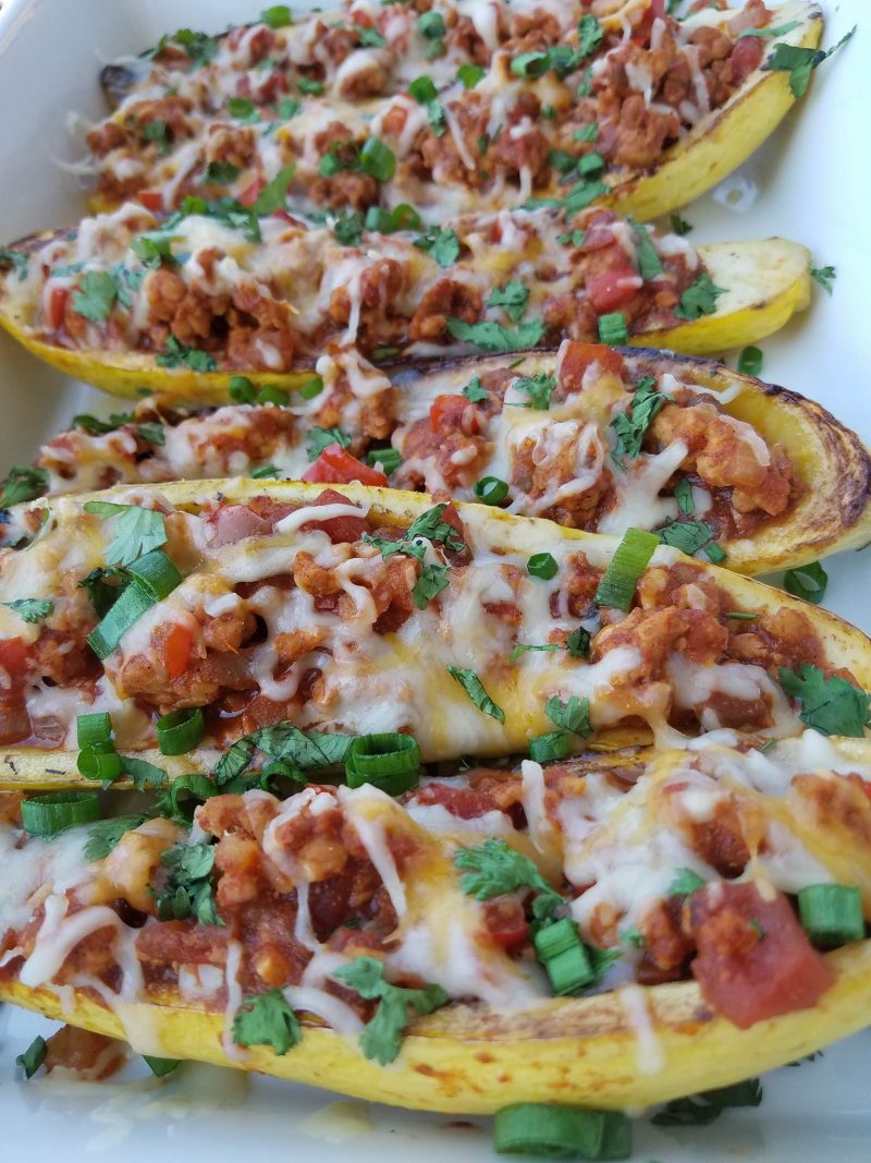 Taco Stuffed Summer Squash Boats Clean Food Crush