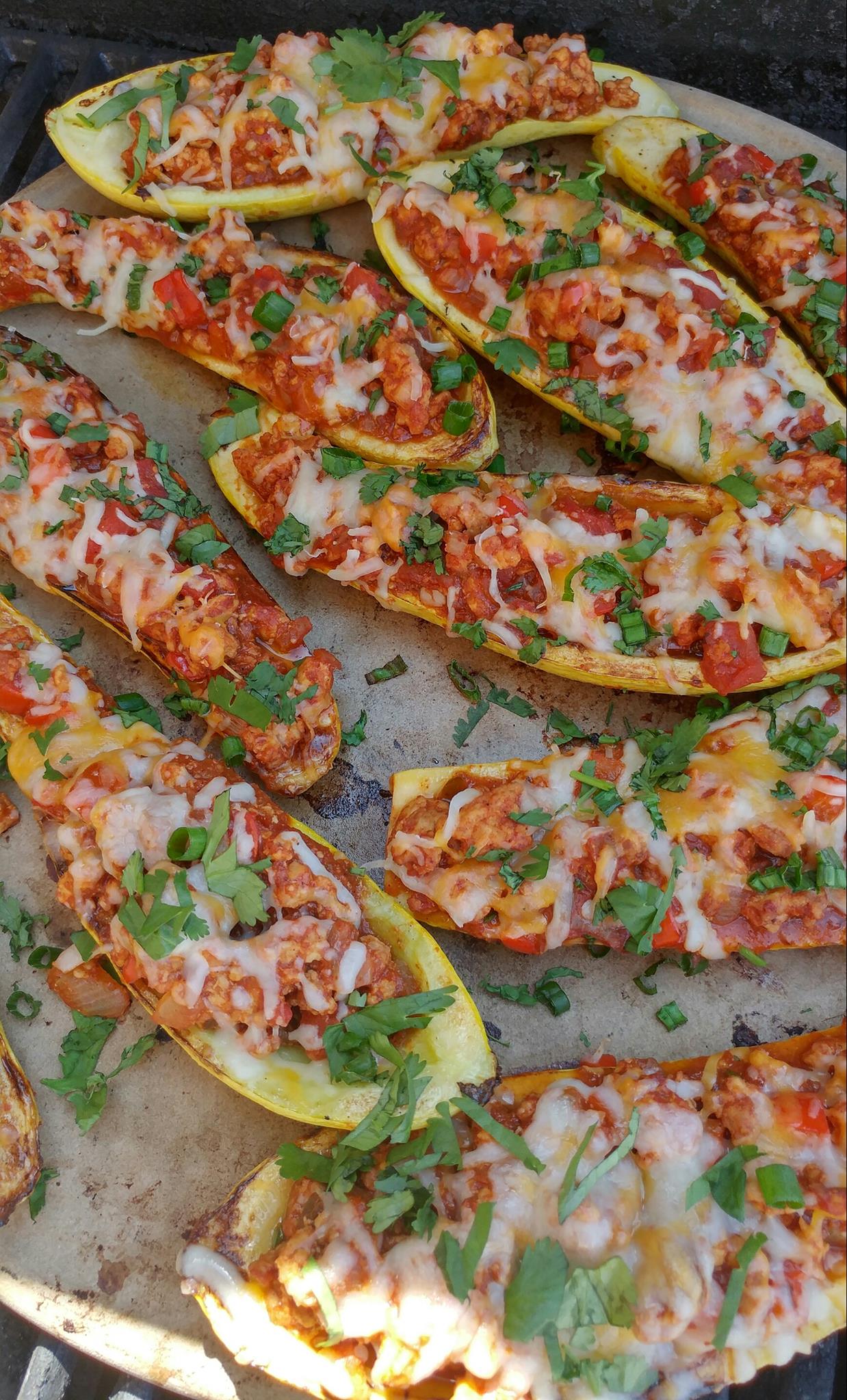 Taco Stuffed Summer Squash Boats Clean Food Crush