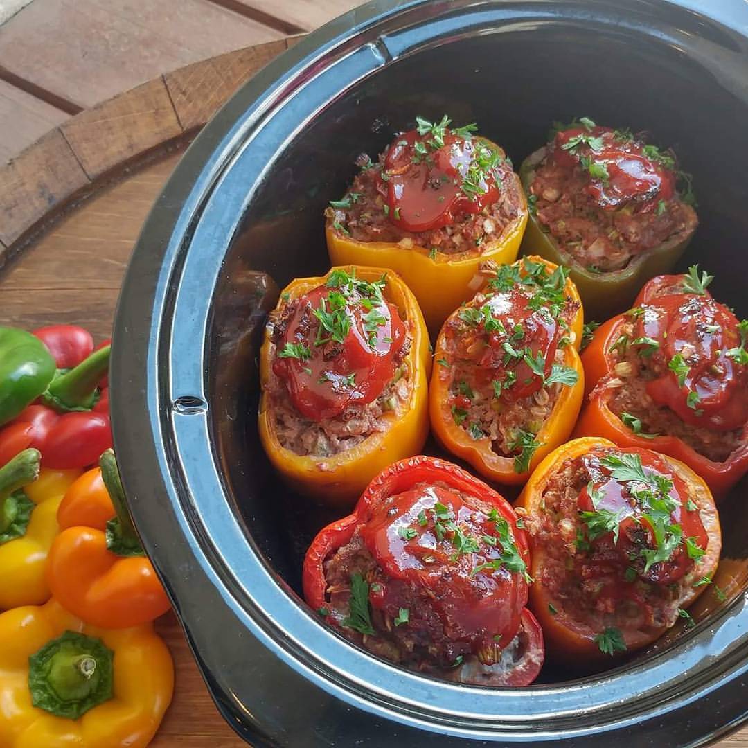 Stuffed peppers in on sale crock pot