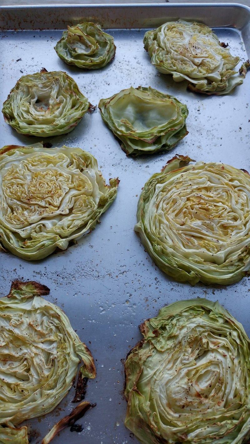 Roasted Green Cabbage Wedges Clean Food Crush