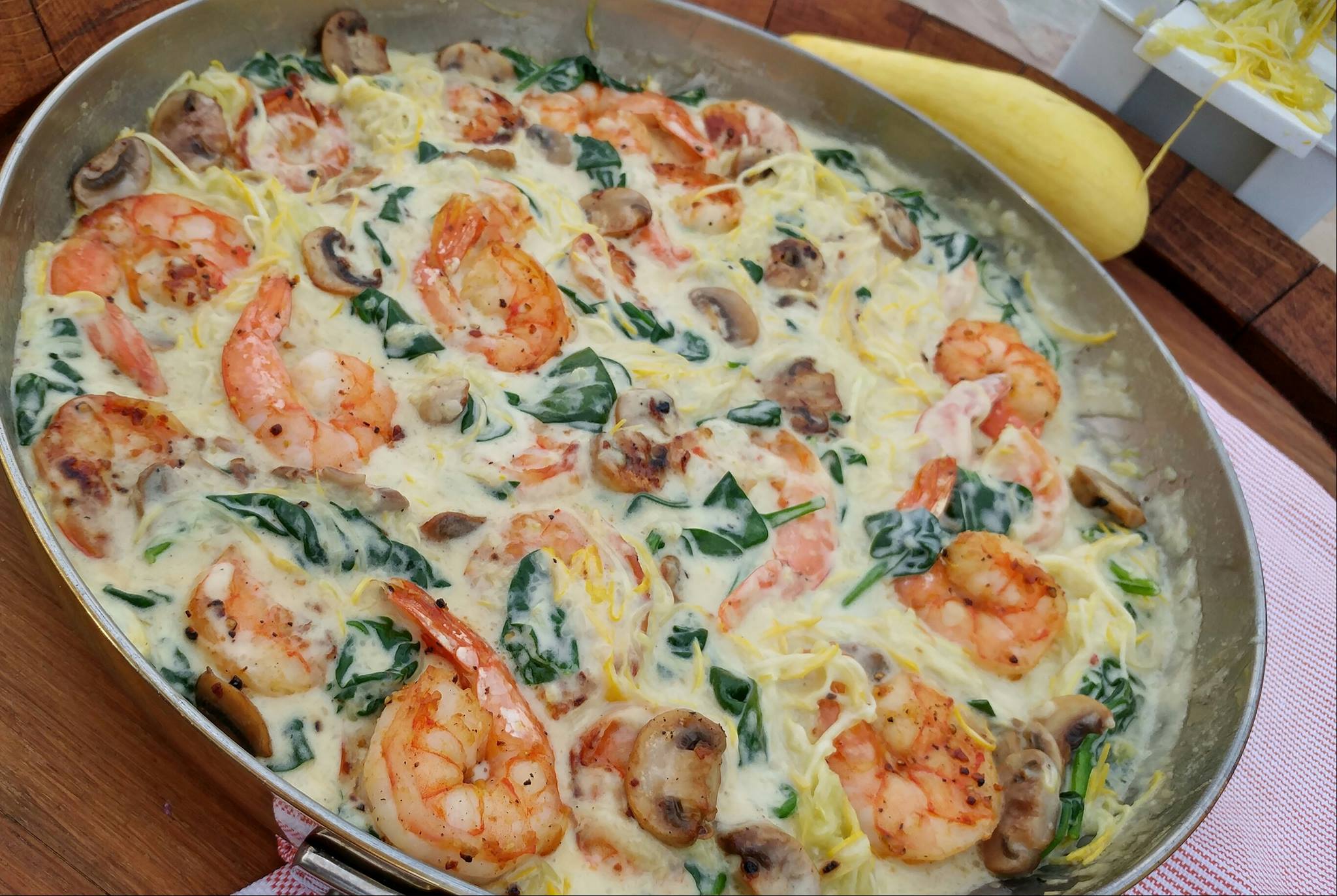 Creamy Shrimp & Zoodles Clean Food Crush