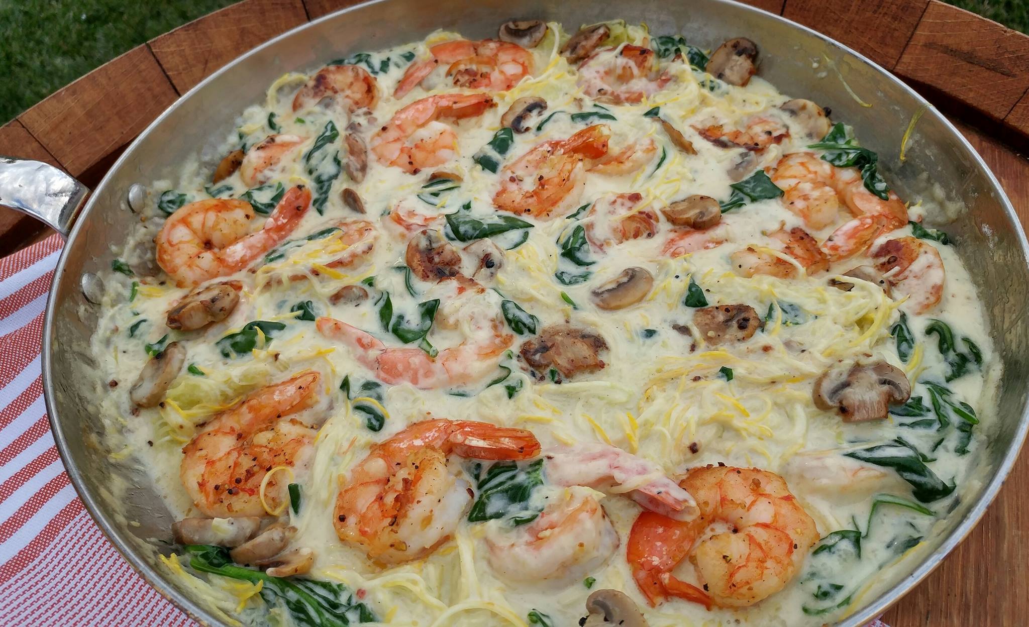 Creamy Shrimp & Zoodles Clean Food Crush