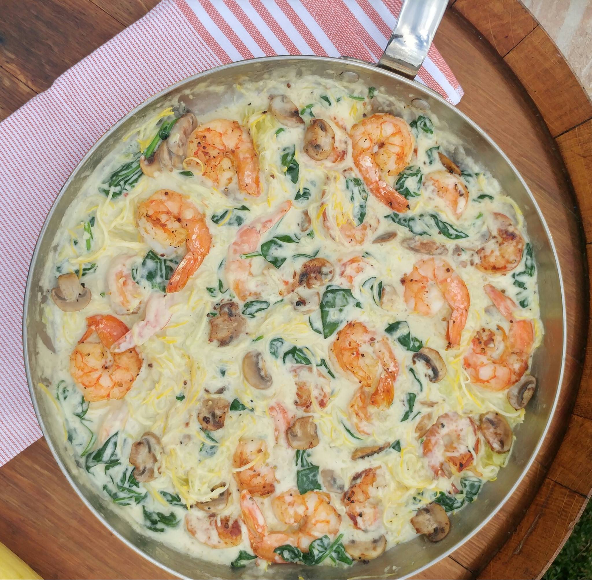 Creamy Shrimp & Zoodles Clean Food Crush