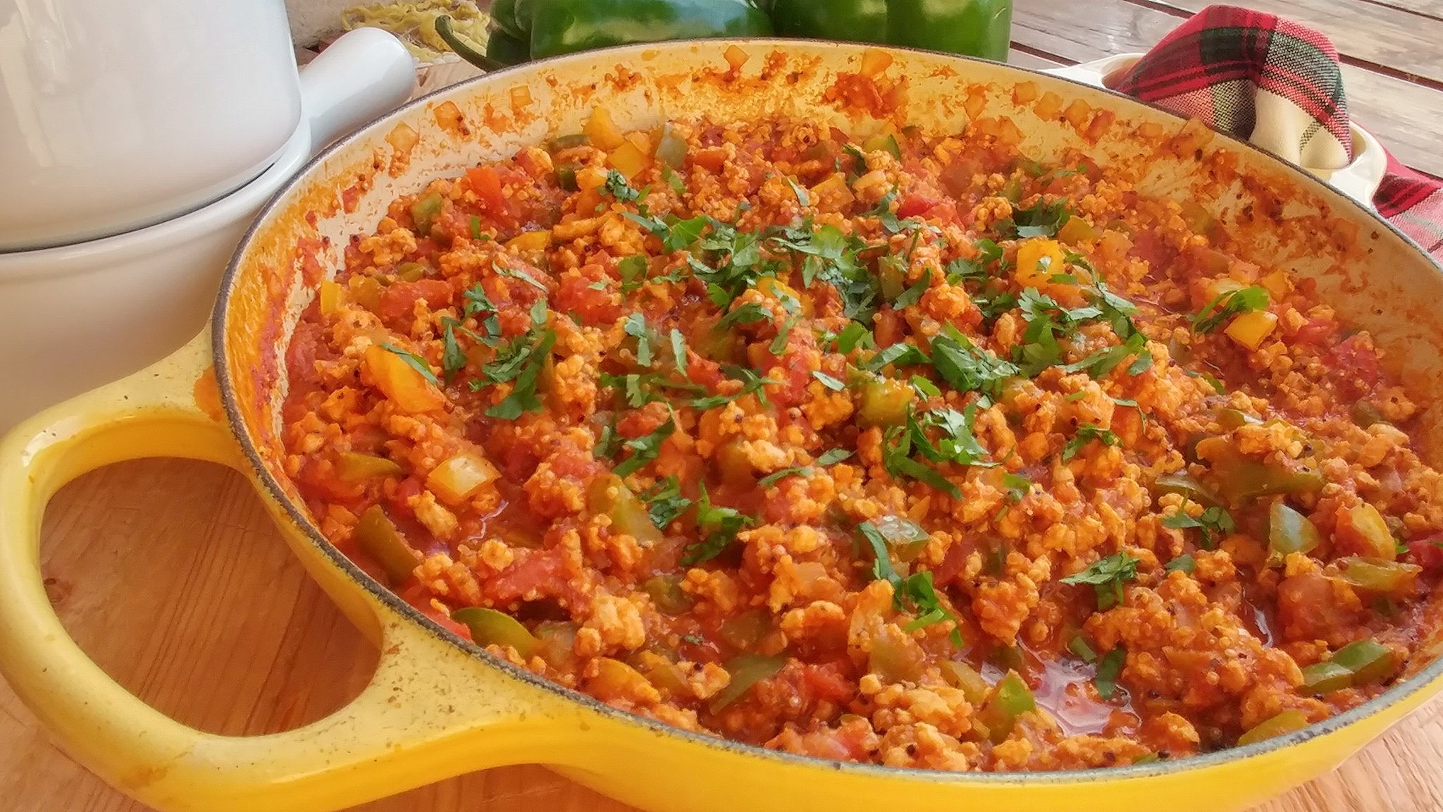 Unstuffed Bell Pepper + Quinoa Skillet | Clean Food Crush