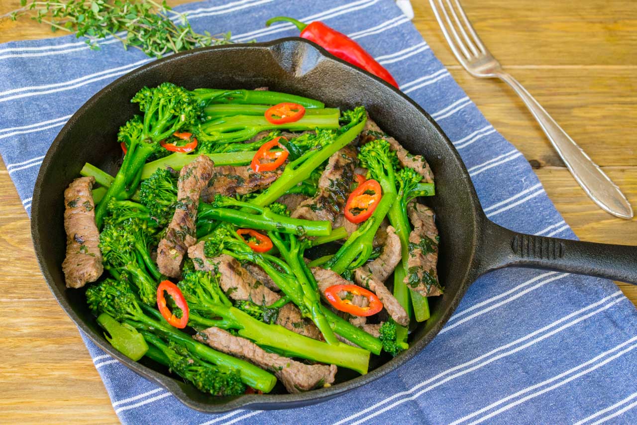Cilantro Chili Beef & Broccoli StirFry Clean Food Crush