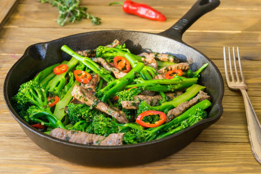 coriander chilli beef broccoli stir fry recipe